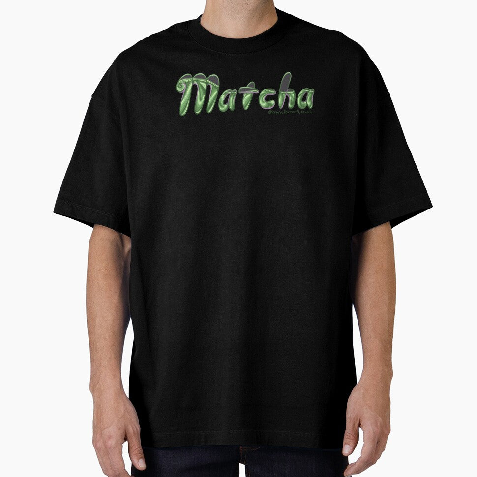 Matcha Word Aesthetic Green Tea Design by KrystalBStudios T-Shirts, Hoodie, Sweatshirt | BlankRebels.com (Image 1)