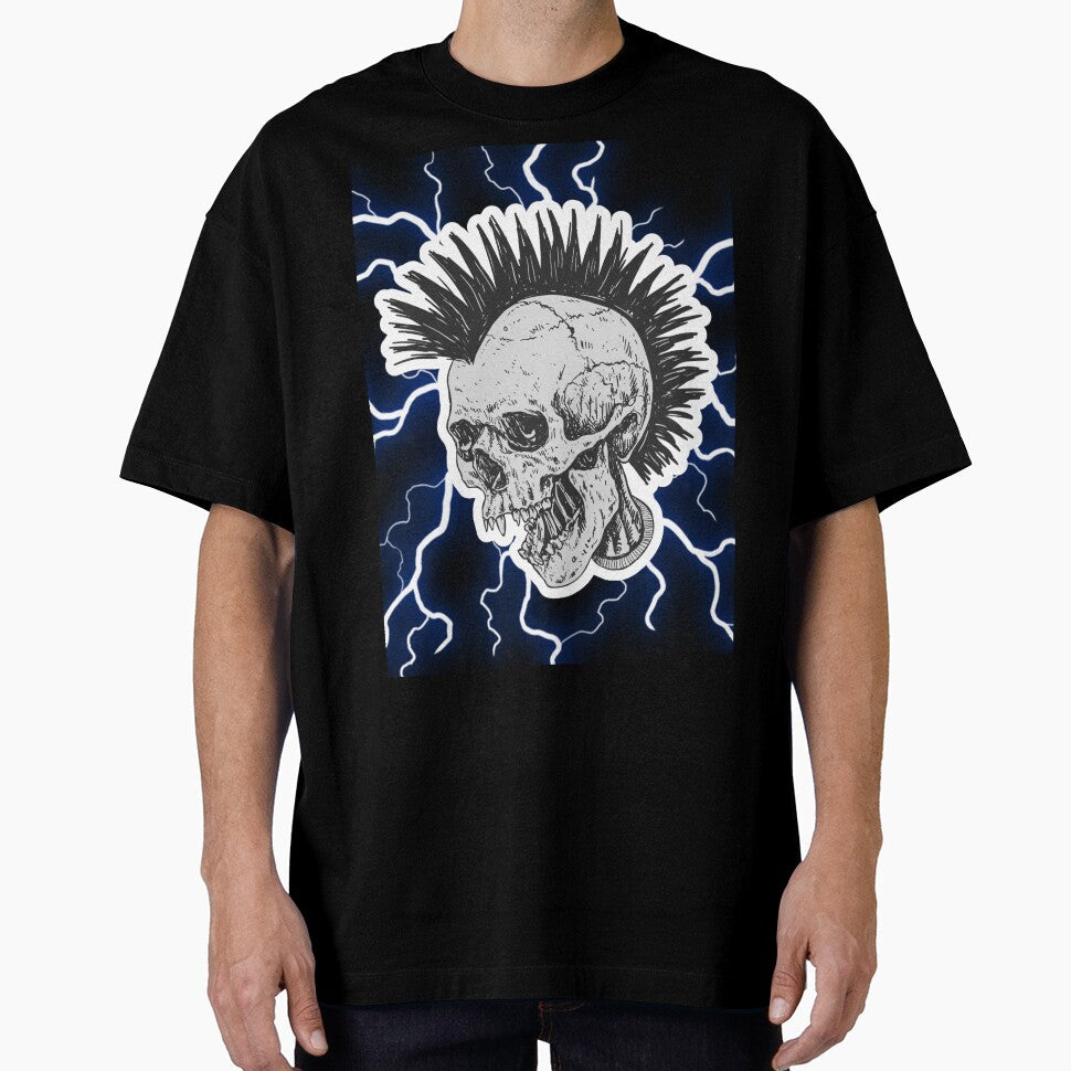 Thunder Lightning Skull Graphic by MotionWaves T-Shirts, Hoodie, Sweatshirt | BlankRebels.com (Image 1)