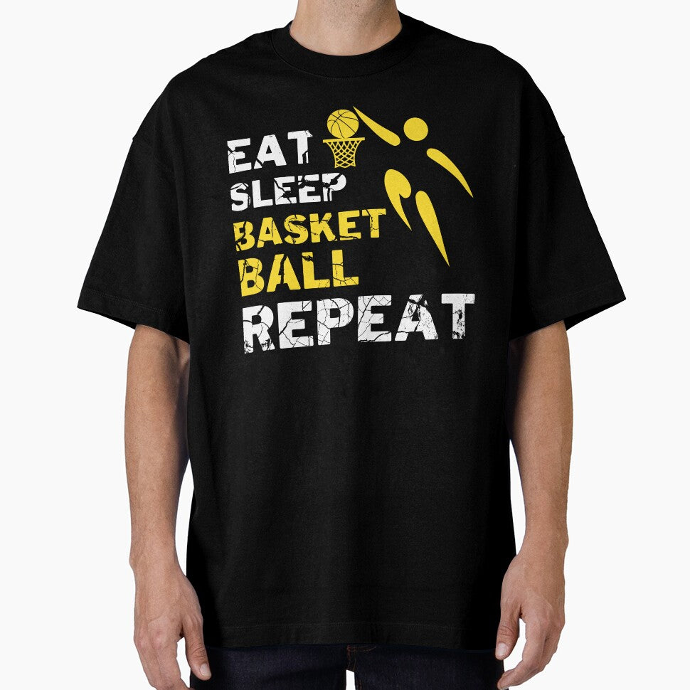 Eat Sleep Basketball Repeat by backham-design T-Shirts, Hoodie, Sweatshirt | BlankRebels.com (Image 1)