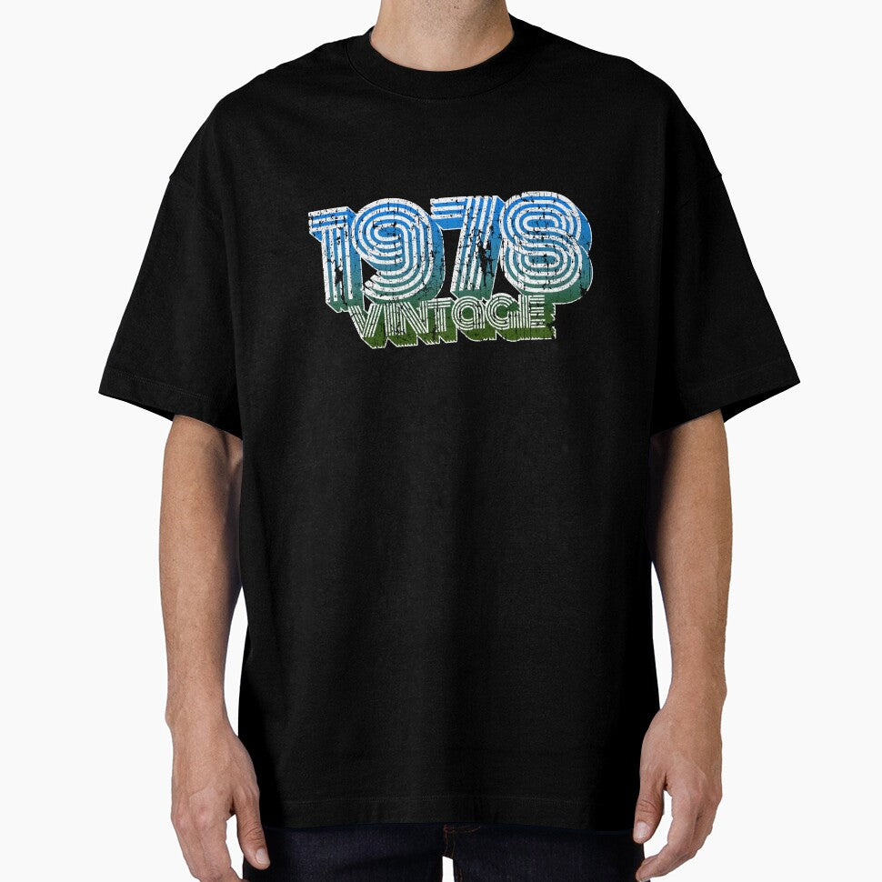 Vintage 70s 40th Birthday T Shirt Oldschool 1978 Mom Gift by roarr Hoodie, Sweatshirt | BlankRebels.com (Image 1)