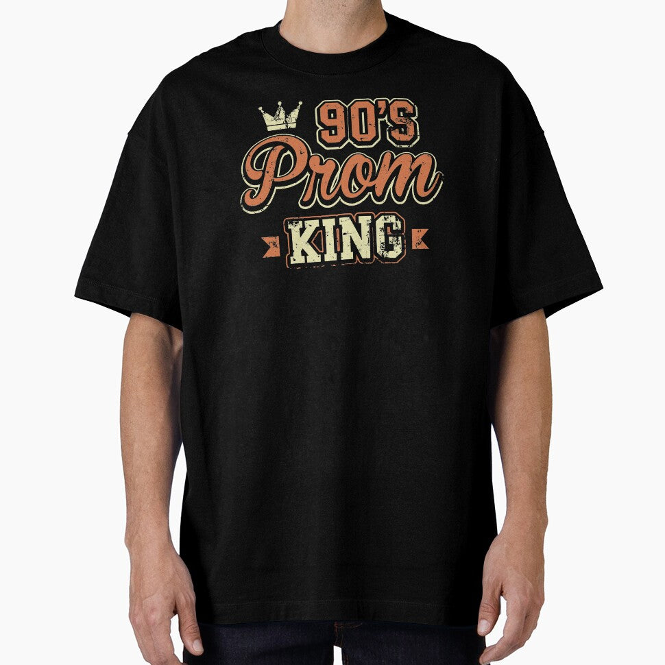 90's Prom King Nineties Distressed Retro Style T-Shirt by James  L.