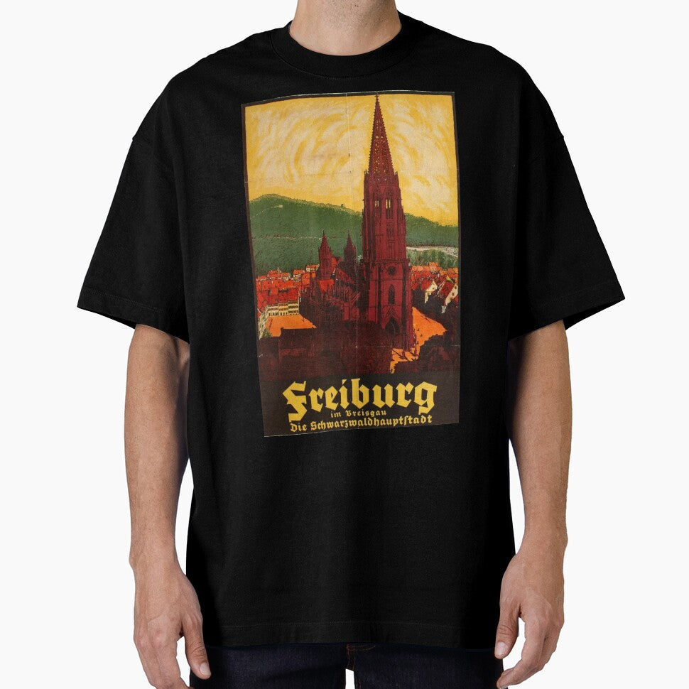 Freiburg, Germany - Vintage Travel Poster by SALON DES ARTS T-Shirts, Hoodie, Sweatshirt | BlankRebels.com (Image 1)