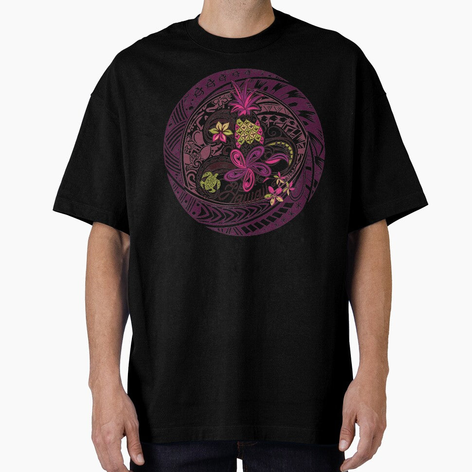 Be A Hawaiian Pineapple Burgandy Decal by sunnthreads