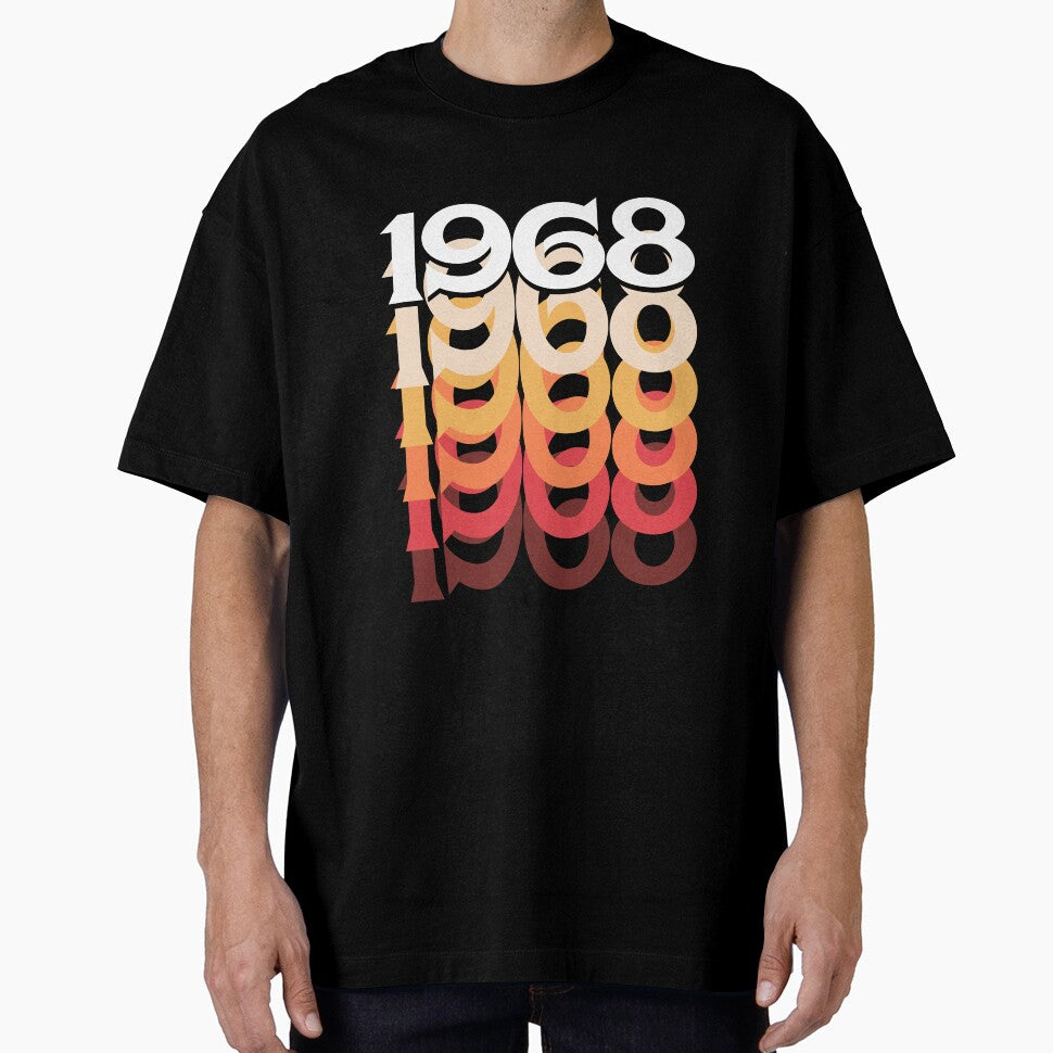 Vintage 60s 50th Birthday T Shirt Distressed 1968 Mom Gift by roarr Hoodie, Sweatshirt | BlankRebels.com (Image 1)