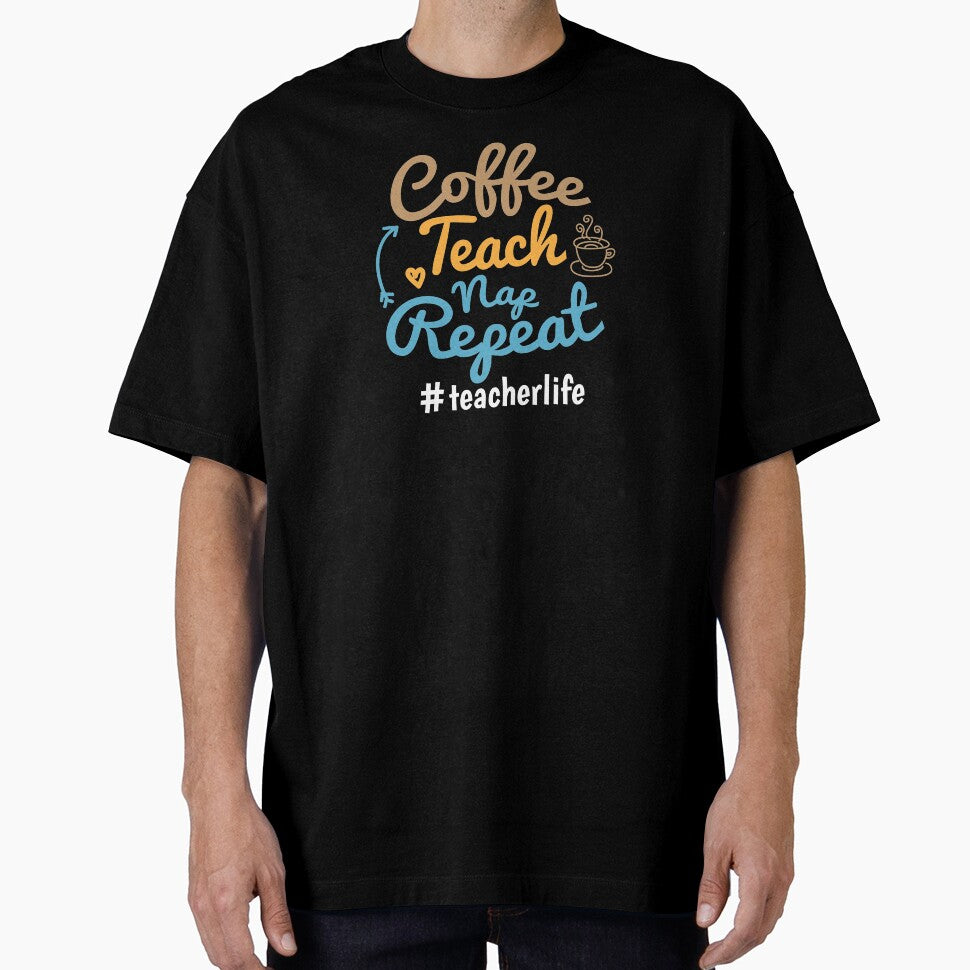 Teacher Teacher's Day Coffee Nap Teacher's Gift by haselshirt T-Shirts, Hoodie, Sweatshirt | BlankRebels.com (Image 1)