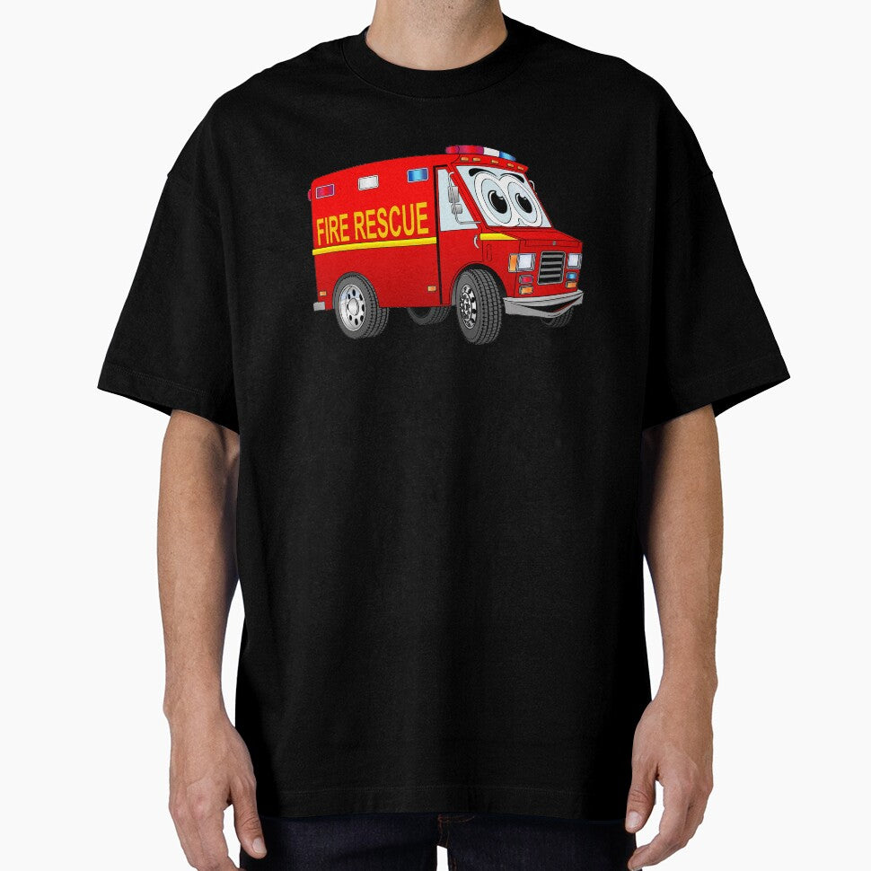 Fire Rescue Mini Van Cartoon by Scott Hayes