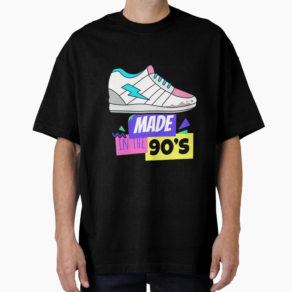 Made In the 90's -  Old School 90s Shoes Design - by onjcdesign T-Shirts, Hoodie, Sweatshirt | BlankRebels.com (Image 1)