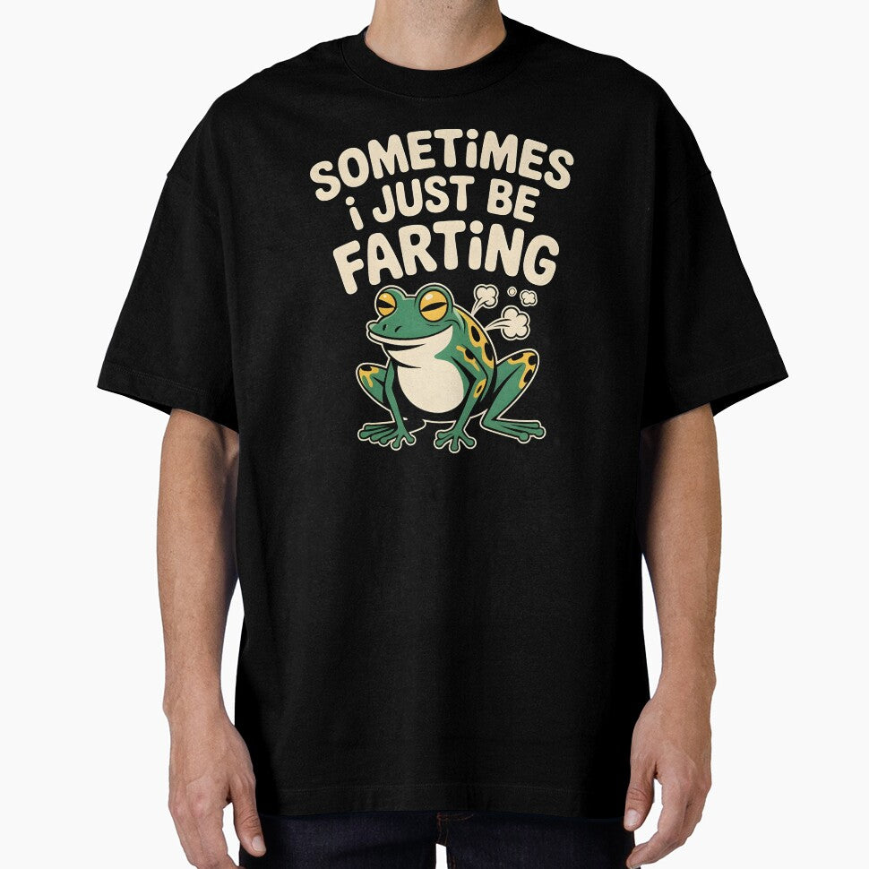 Sometimes I Just Be Farting Funny Vintage Frog – Whimsical Frog Lover Gift by Redgiant87x T-Shirts, Hoodie,... (Image 1)