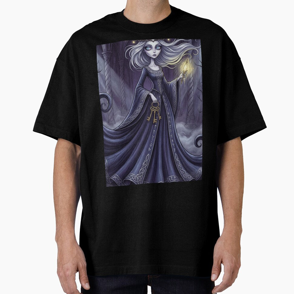 Frigg Goddess Ancient Norse God Gothic style illustration by Vintage Designs + T-Shirts, Hoodie, Sweatshirt (Image 1)