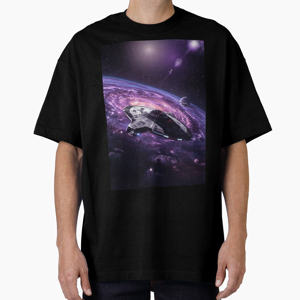 space craft in galaxy by  Mudikeys T-Shirts, Hoodie, Sweatshirt | BlankRebels.com (Image 1)