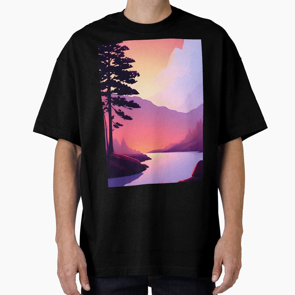 Bring the Beauty of Trees and Mountains into Your Home with Our Stunning Minimalist Art Prints by supeart... (Image 1)