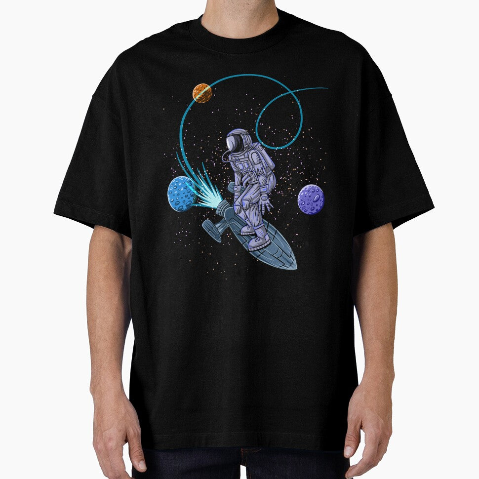 surfing astronaut 3 by lovefate-art T-Shirts, Hoodie, Sweatshirt | BlankRebels.com (Image 1)