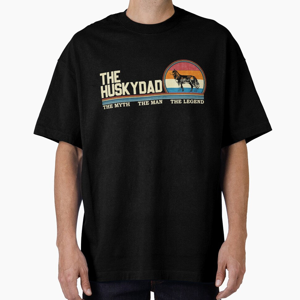 Vintage Retro The Siberian Husky Dad by annhienn488 T-Shirts, Hoodie, Sweatshirt | BlankRebels.com (Image 1)