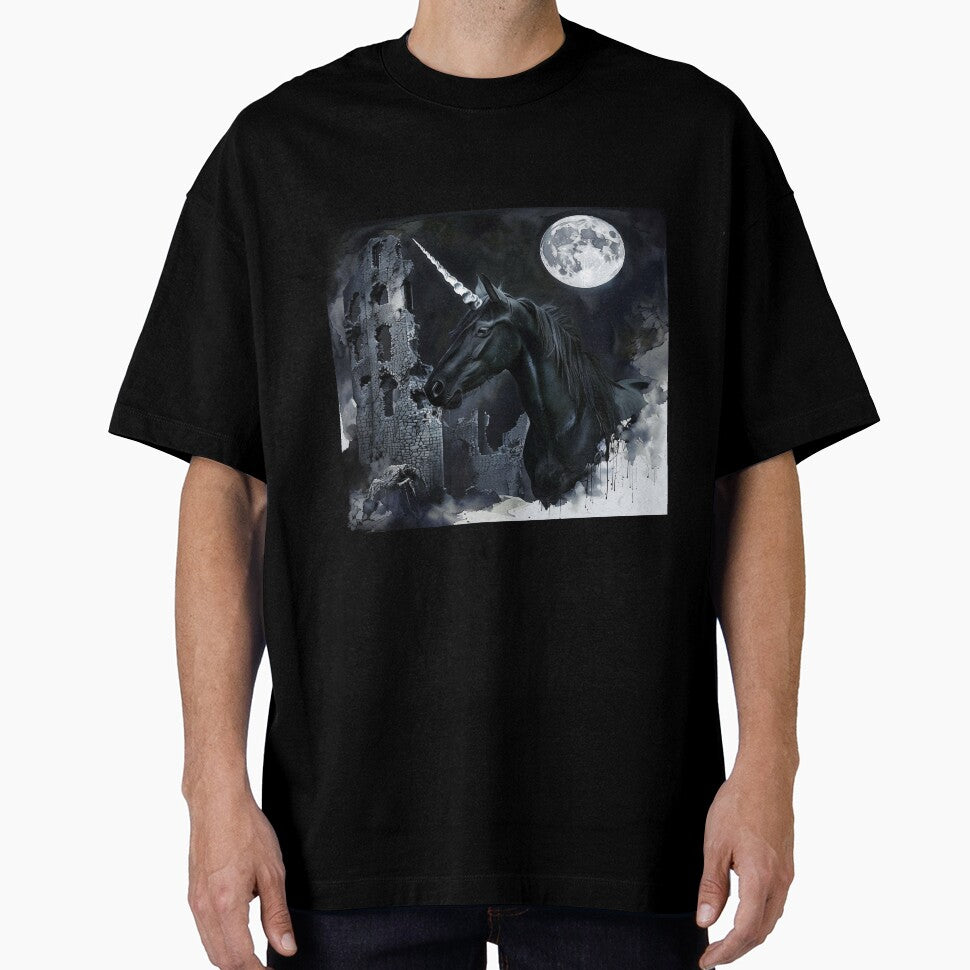 Mystical Unicorn in a Medieval Castle by Collection de trésors T-Shirts, Hoodie, Sweatshirt | BlankRebels.com (Image 1)