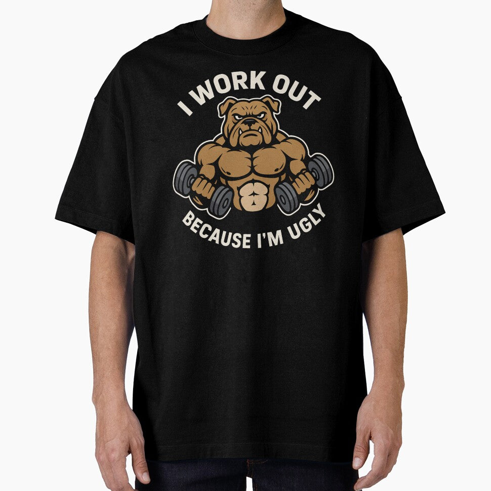 I Workout Because I'm Ugly - Funny Workout by ZBIFBOUETLA T-Shirts, Hoodie, Sweatshirt | BlankRebels.com (Image 1)