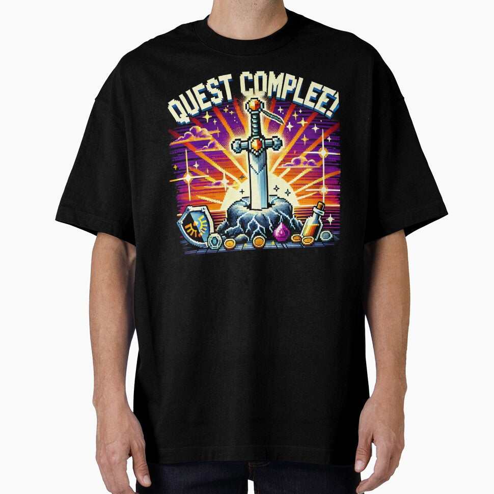 Quest Complete - Legendary Pixel Adventure by Psychacharm T-Shirts, Hoodie, Sweatshirt | BlankRebels.com (Image 1)
