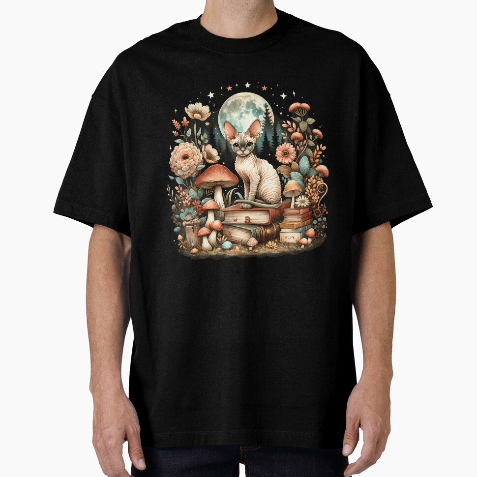 Cute Mushroom Cottagecore Aesthetic Devon Rex Cat For by PatriciaKelsey T-Shirts, Hoodie, Sweatshirt (Image 1)