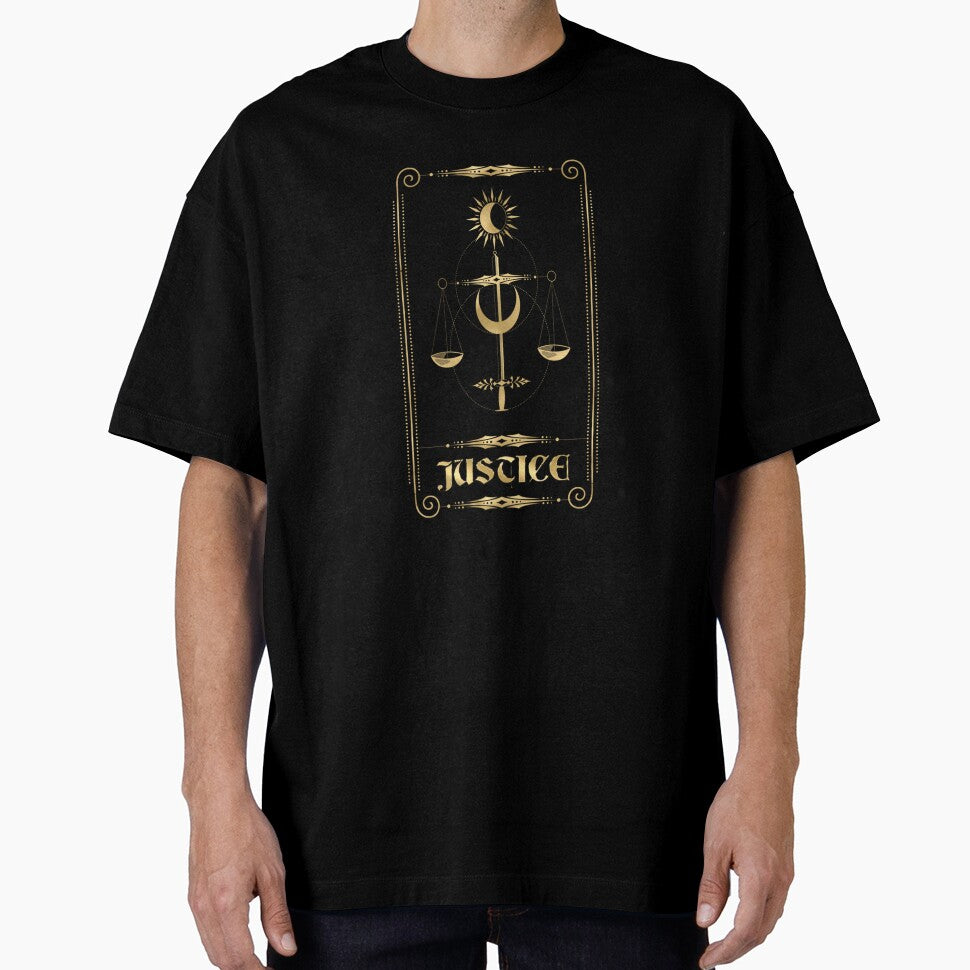 Justice Tarot Card Occult Esoteric Spiritual Pagan by taaddison50 T-Shirts, Hoodie, Sweatshirt | BlankRebels.com (Image 1)