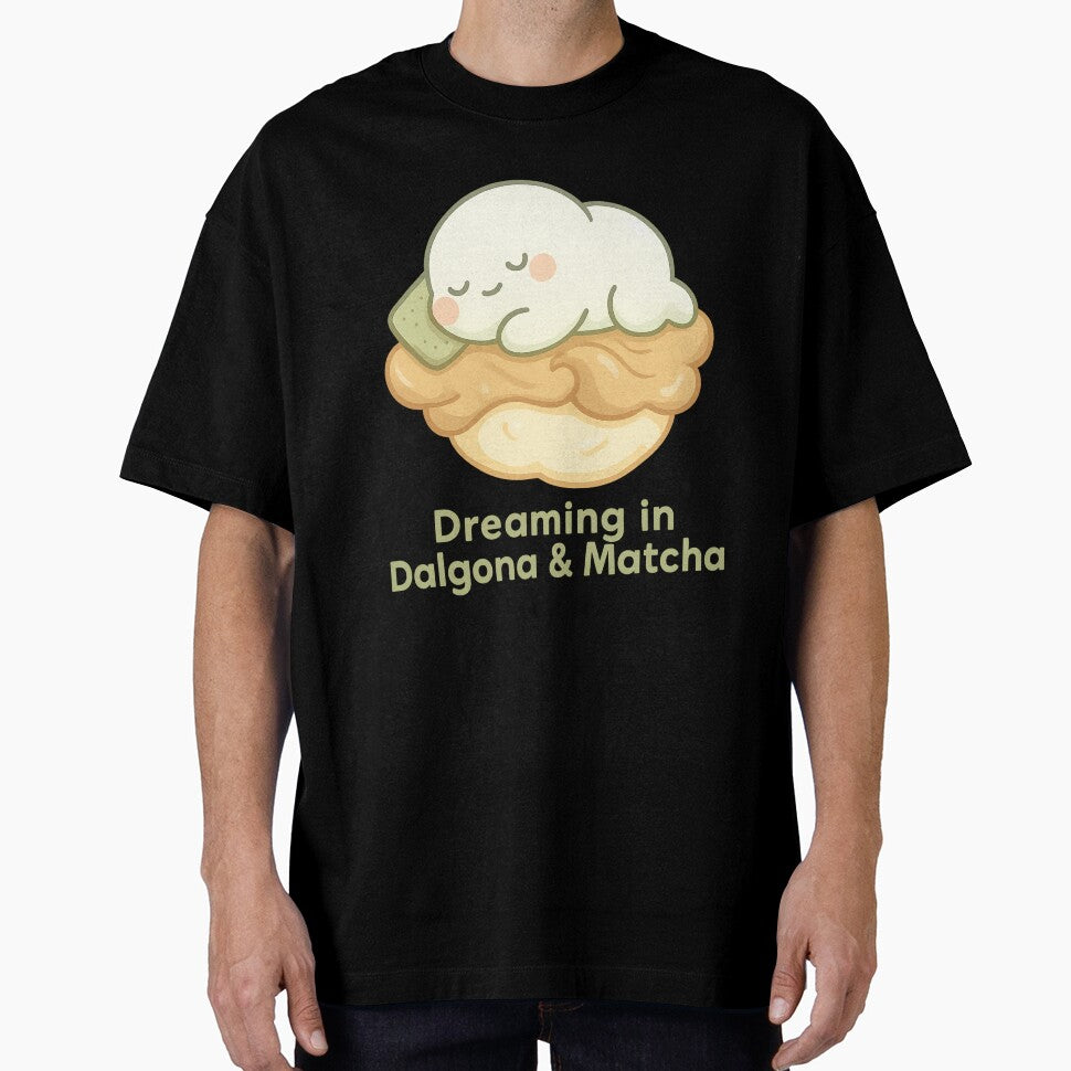 Cute Matcha Dessert Creature – Cozy Dalgona Aesthetic Gift for Food Lovers by kakaworld T-Shirts, Hoodie,... (Image 1)