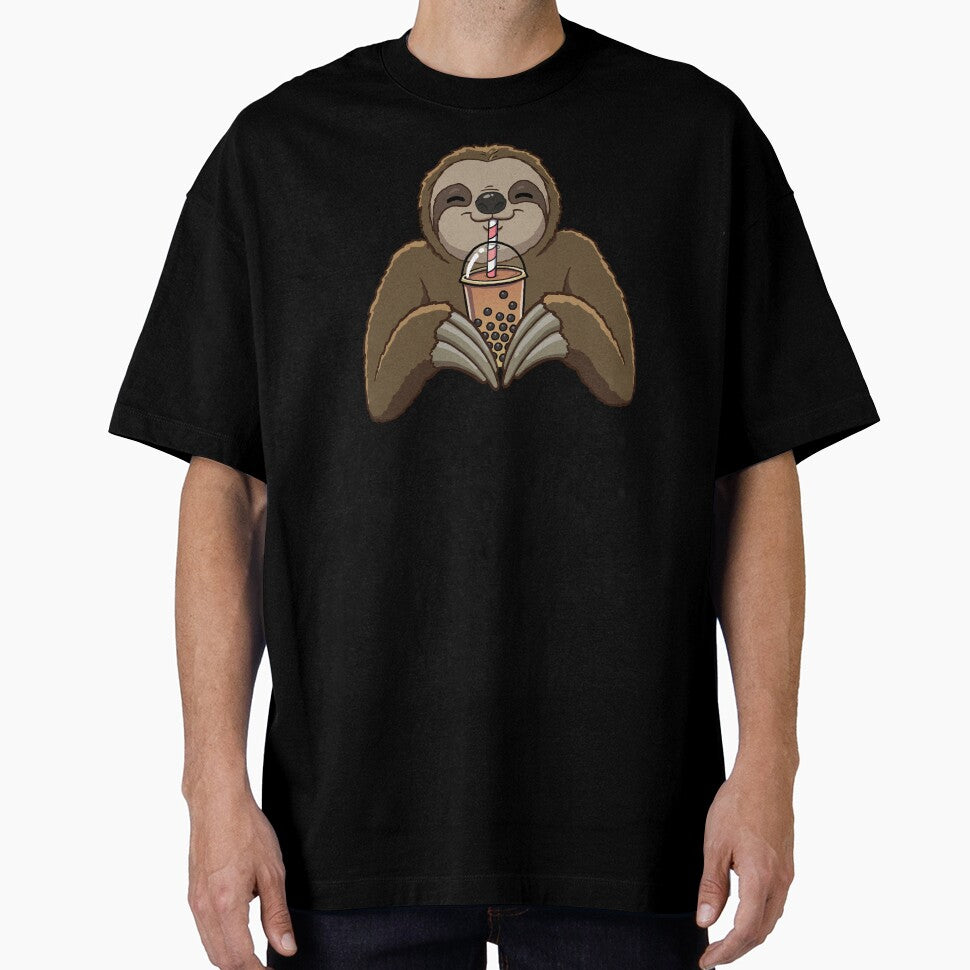 Sloth Drinking Bubble Tea by jonmlam T-Shirts, Hoodie, Sweatshirt | BlankRebels.com (Image 1)
