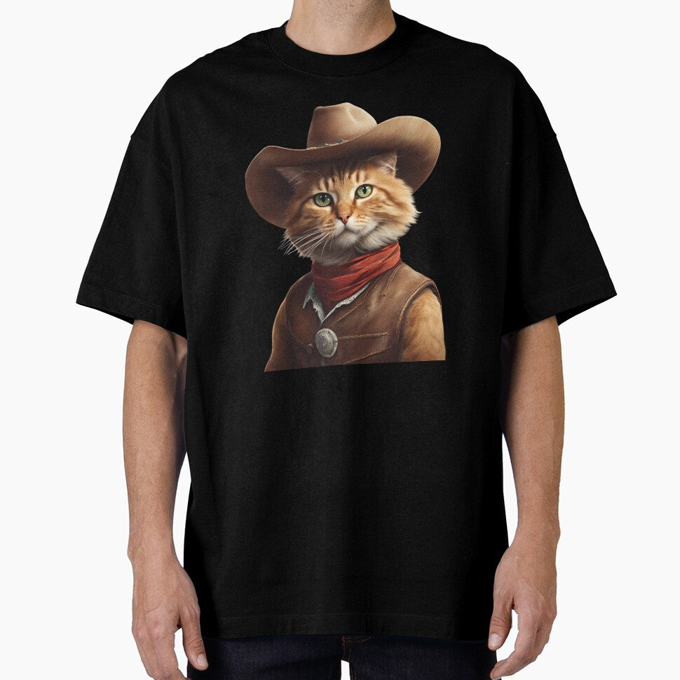 Cowboy Cat with Cowboy Hat by FarmOfCuties T-Shirts, Hoodie, Sweatshirt | BlankRebels.com (Image 1)