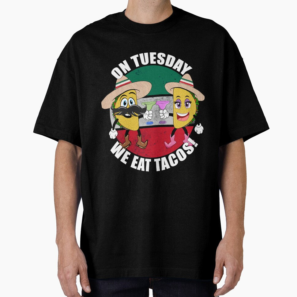 On Tuesday We Eat Tacos! - Tom and Tine Taco by CarrieTDesigns T-Shirts, Hoodie, Sweatshirt | BlankRebels.com (Image 1)
