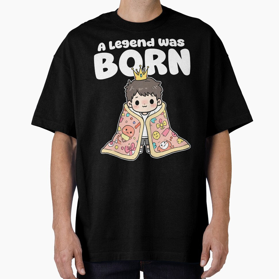 A LEGEND WAS BORN (THEN SLEPT IN) - BIRTHDAY GIFT by KEF Custom T-Shirts, Hoodie, Sweatshirt | BlankRebels.com (Image 1)
