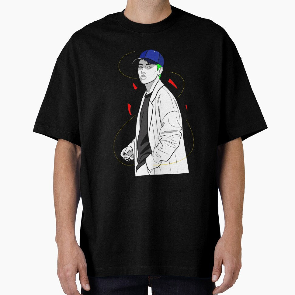 Cool Man in Baseball Cap by Pikamuu
