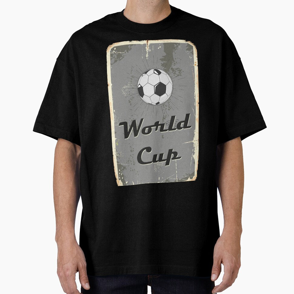 Football World Cup Vintage Distressed Style Poster Art Design by Naumovski