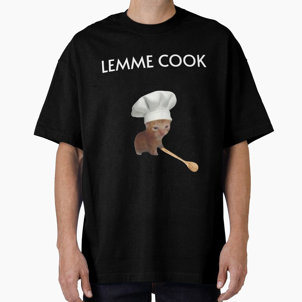 Chef Kitten Meme Lemme Cook by NF Designs Studio DTF T-Shirts, Hoodie, Sweatshirt | BlankRebels.com (Image 1)
