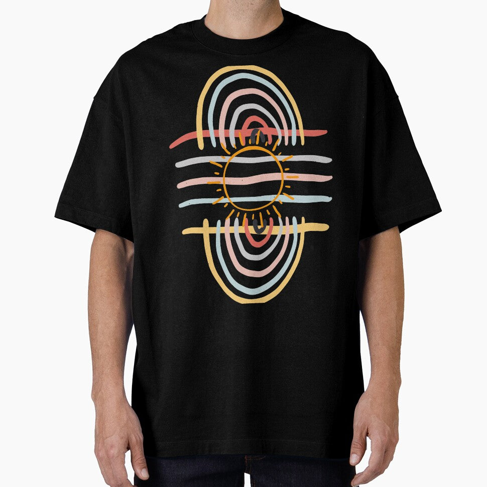 multicolor abstract sun illustration by Doucheka