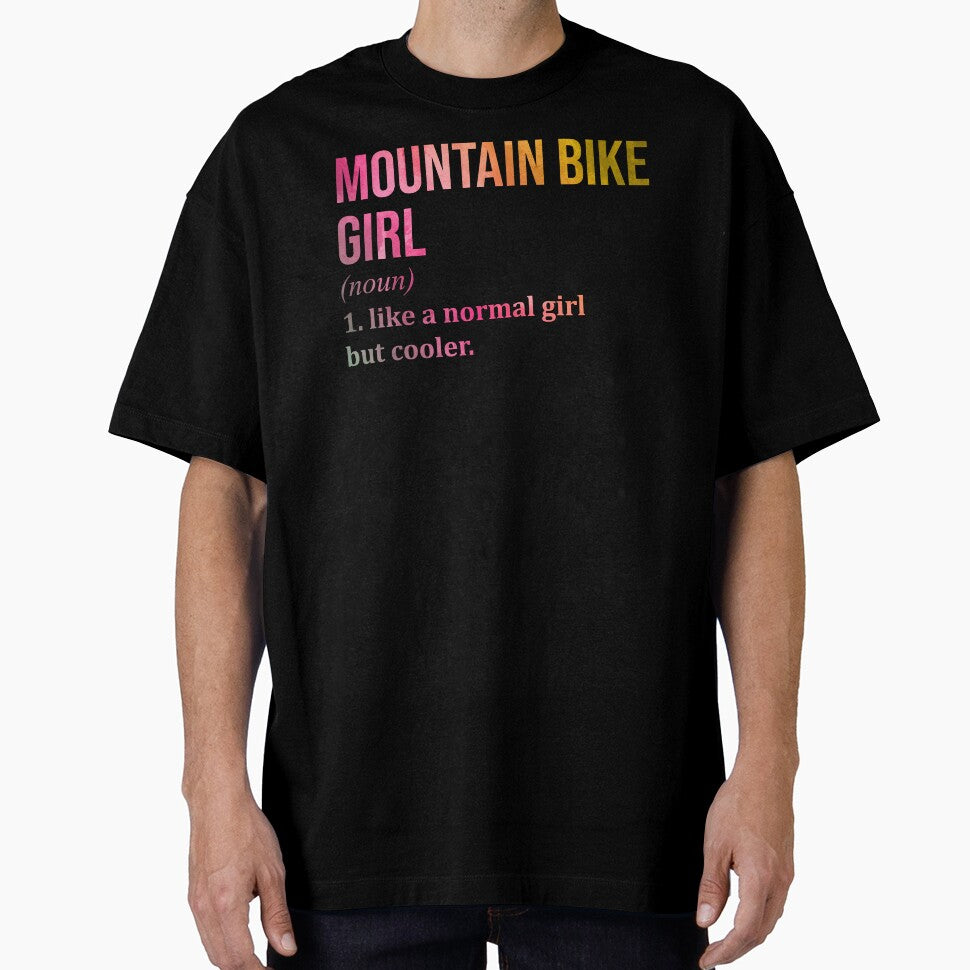 Mountain Bike Girl Definition MTB in Watercolor by XCIV T-Shirts, Hoodie, Sweatshirt | BlankRebels.com (Image 1)