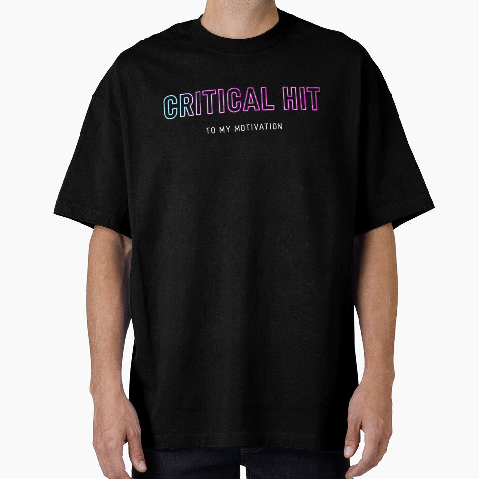 Neon RPG Critical Hit Humor by SholoStudio T-Shirts, Hoodie, Sweatshirt | BlankRebels.com (Image 1)