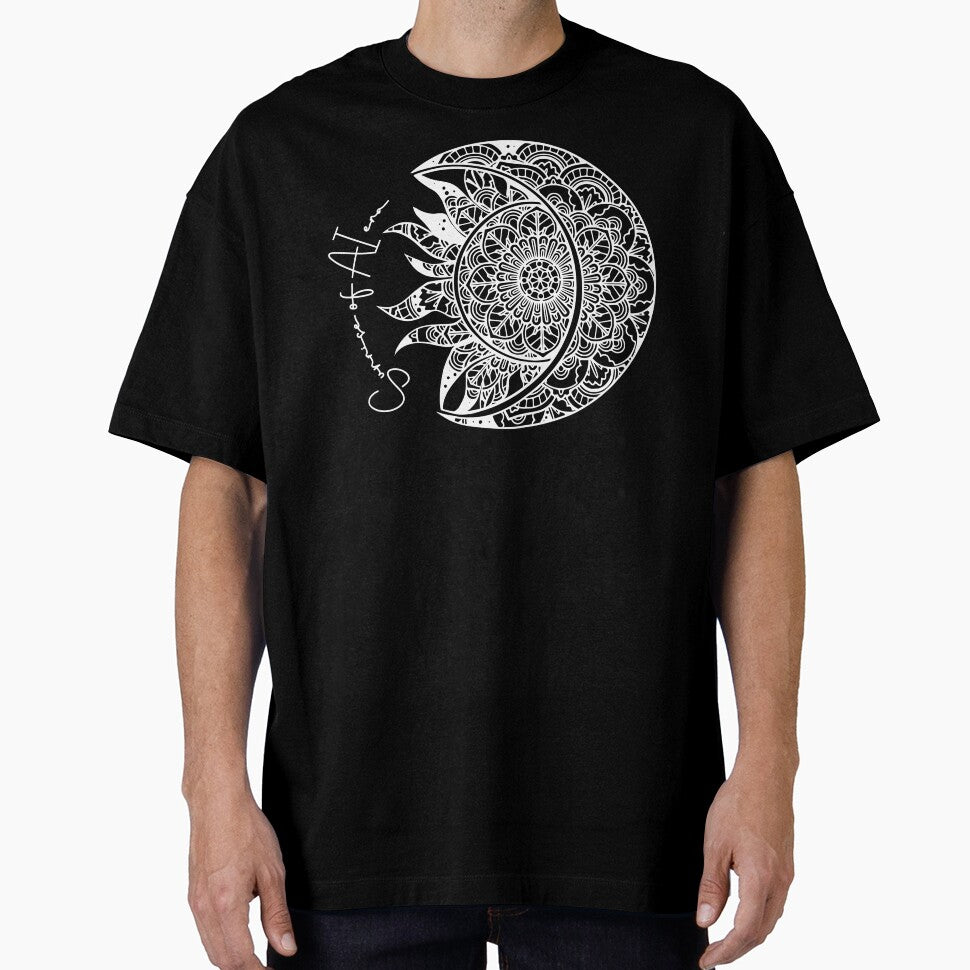 Cosmic Sun & Moon Tech Fusion Art by Doodle-Bloom T-Shirts, Hoodie, Sweatshirt | BlankRebels.com (Image 1)