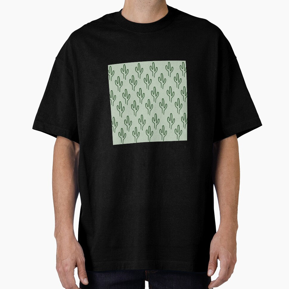 Green boho cactus pattern by Thegentleshop T-Shirts, Hoodie, Sweatshirt | BlankRebels.com (Image 1)