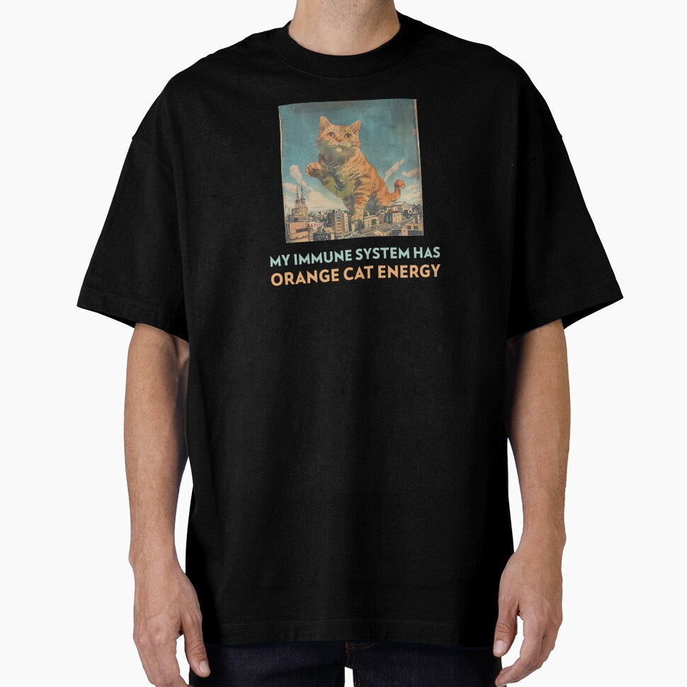 Immune System Has Orange Cat Energy Funny Autoimmune T-shirts Hoodies MCTD Lupus SLE RA Tees by ChronicillnessT
