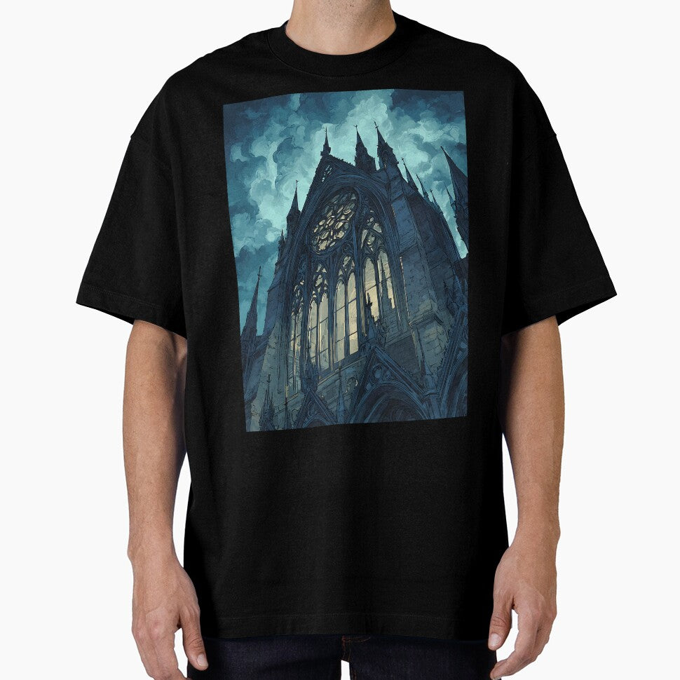 Vintage Dark Academia Gothic Architecture by bapupa T-Shirts, Hoodie, Sweatshirt | BlankRebels.com (Image 1)