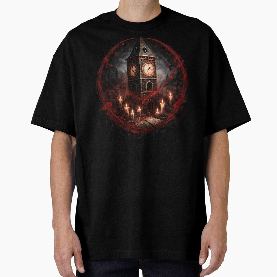BOTC - A Blood splattered clocktower - The Ritual Hour by creative-cub T-Shirts, Hoodie, Sweatshirt (Image 1)