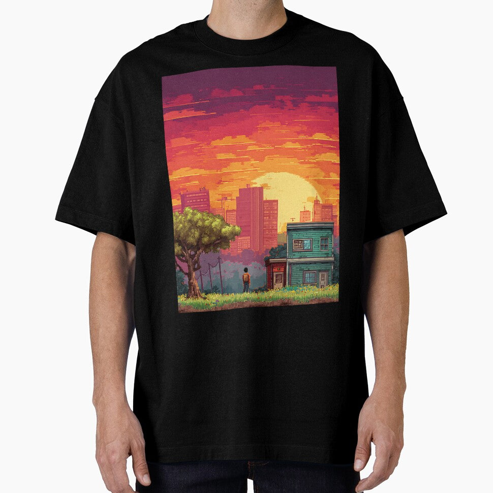 Nostalgic Retro Pixel Art by bapupa T-Shirts, Hoodie, Sweatshirt | BlankRebels.com (Image 1)