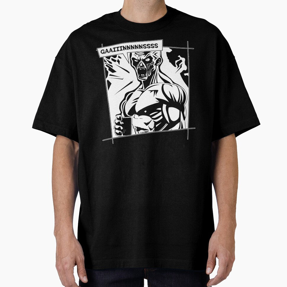 Zombie Apocalypse Gym Rat No Pain No Gains by DCA-ComicArt T-Shirts, Hoodie, Sweatshirt | BlankRebels.com (Image 1)