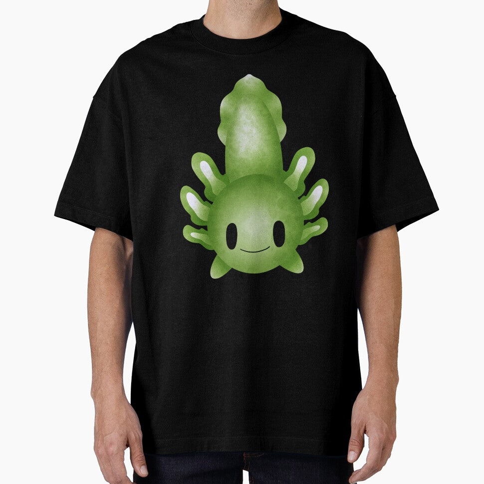 Cute Baby Axolotl Happy Green by NinniSilver T-Shirts, Hoodie, Sweatshirt | BlankRebels.com (Image 1)