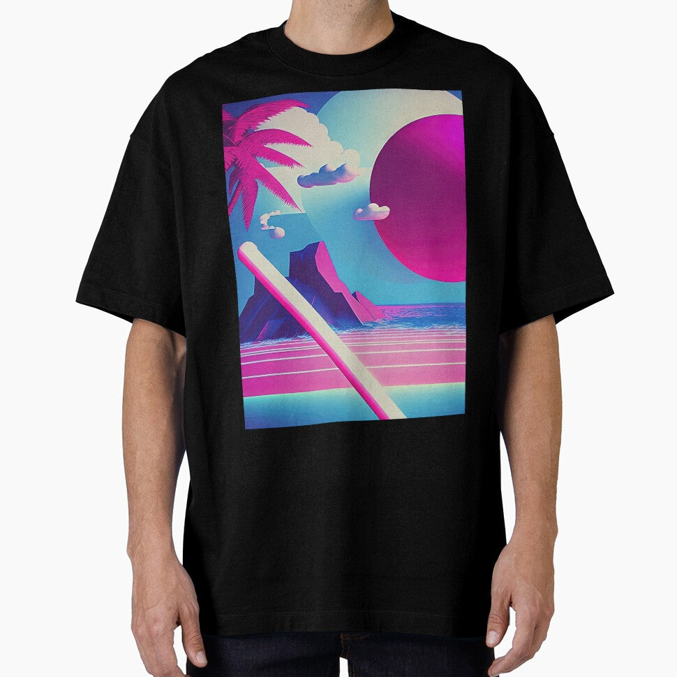 Pastel Visions: A Vaporwave Ode to 80s Aesthetics by Mullet Monkey T-Shirts, Hoodie, Sweatshirt | BlankRebels.com (Image 1)