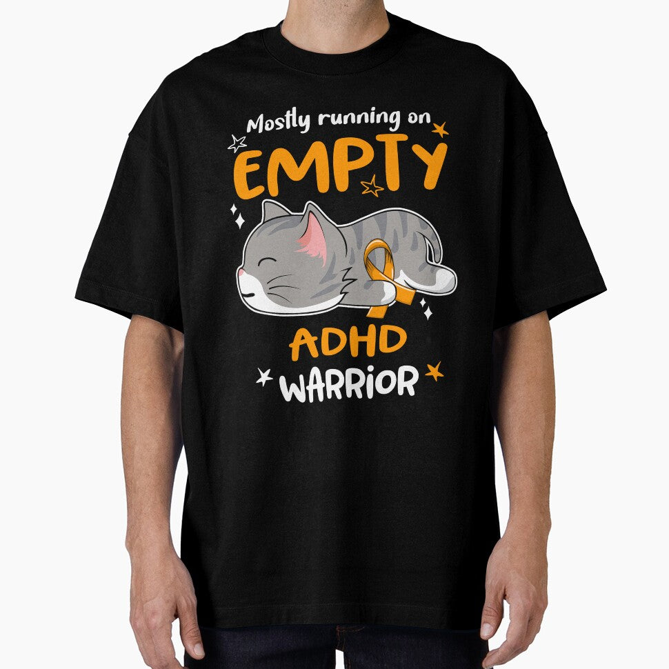 ADHD Awareness, Mostly Running on ADHD Warrior by Tammyilaria T-Shirts, Hoodie, Sweatshirt | BlankRebels.com (Image 1)