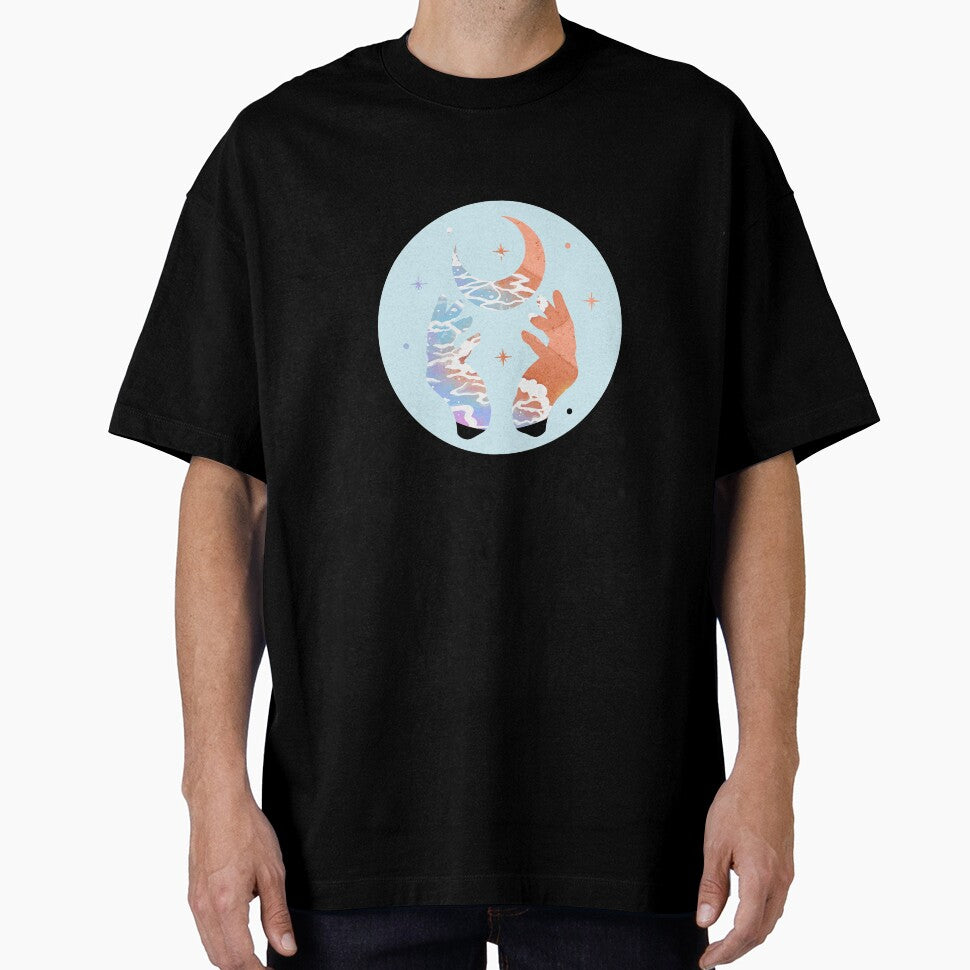 Cosmic Hands on the Blue Beachy Ocean by LadyZodiac T-Shirts, Hoodie, Sweatshirt | BlankRebels.com (Image 1)