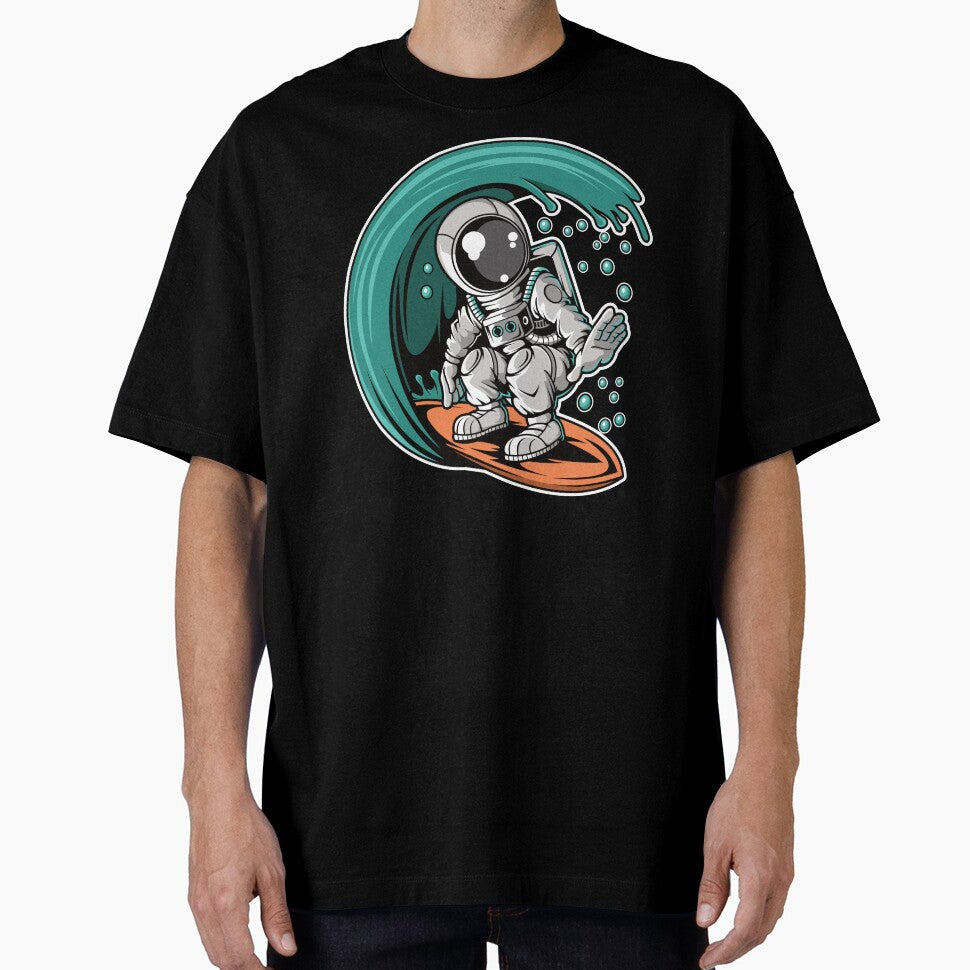 Astronaut Surfing - Funny Outer Space Lovers by Desteroids T-Shirts, Hoodie, Sweatshirt | BlankRebels.com (Image 1)