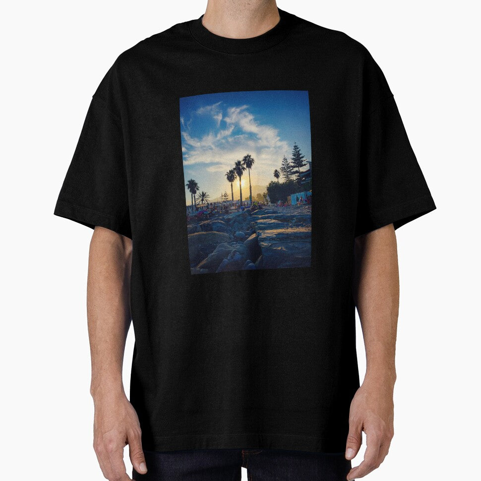 Summer Italian Beach Sunset Palms by eleonoraingrid T-Shirts, Hoodie, Sweatshirt | BlankRebels.com (Image 1)