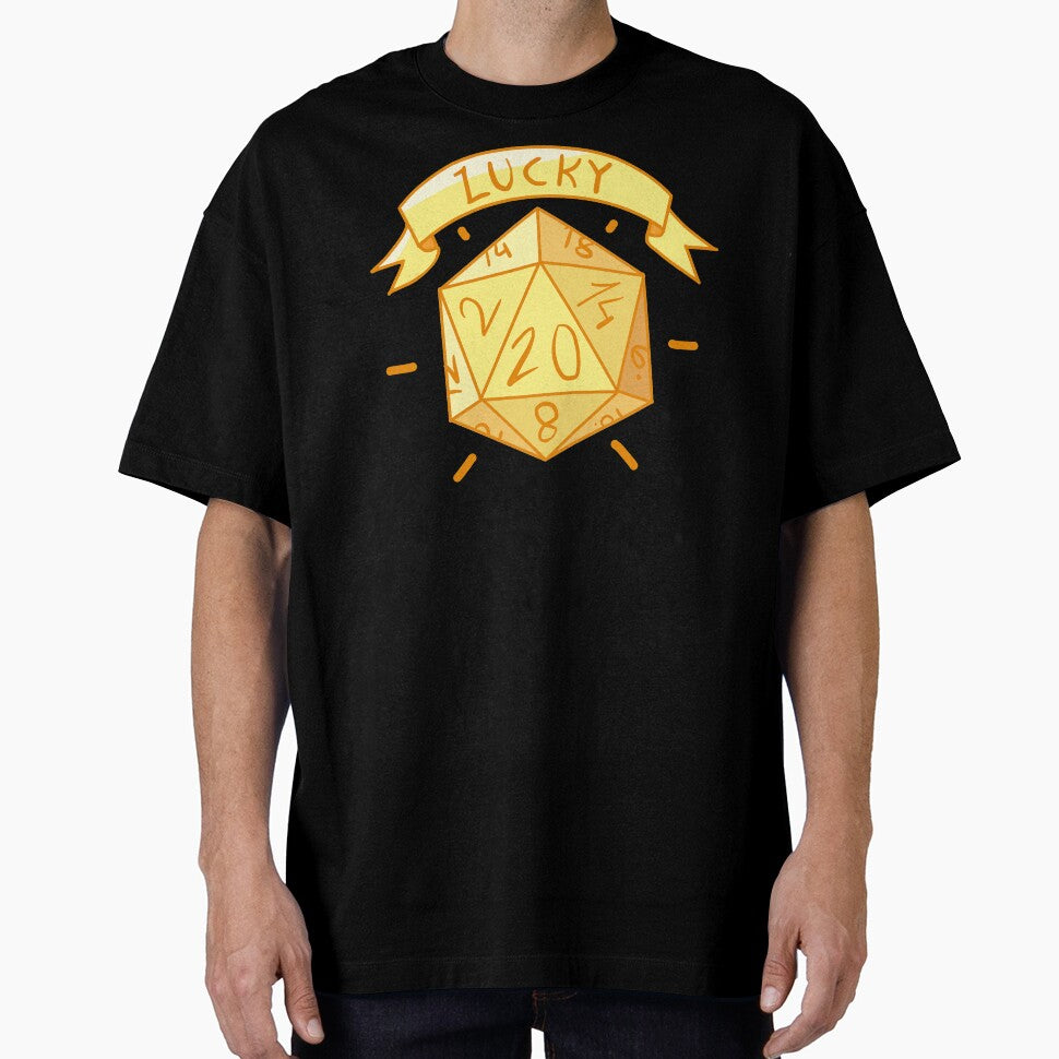 Lucky 20 critical hit Yellow version by cu-b3 T-Shirts, Hoodie, Sweatshirt | BlankRebels.com (Image 1)