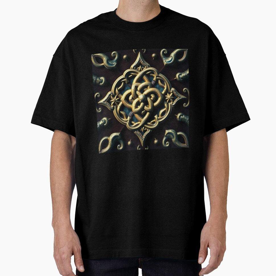 Celtic Knot Seamless Pattern T-Shirt, 3D Viking Seamless Pattern, Halloween Decor for Home, apparel and... (Image 1)