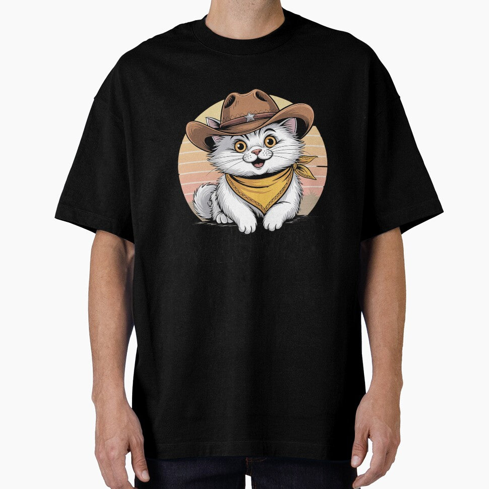 Meowdy Cat Funny Howdy Meme Western Cowboy Kitten1 by RuthGAArt T-Shirts, Hoodie, Sweatshirt | BlankRebels.com (Image 1)