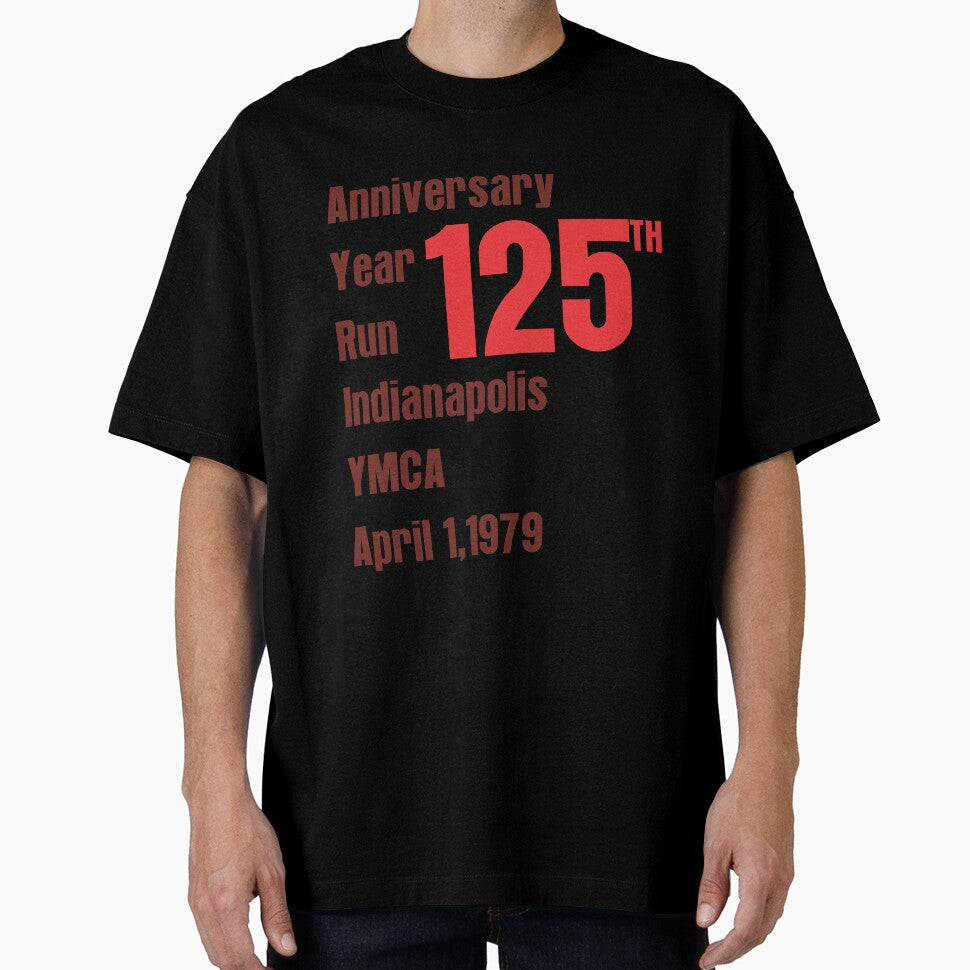 Vintage 70s Running T Shirt Medium YMCA Indianapolis 1979 125th Anniversary Year by mohammed idrissi